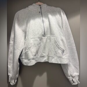 Lululemon Women's Gray Half-Zip Scuba Hoodie